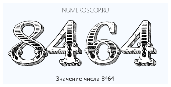 Расшифровка значения числа 8464 по цифрам в нумерологии