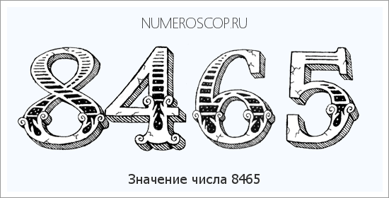 Расшифровка значения числа 8465 по цифрам в нумерологии