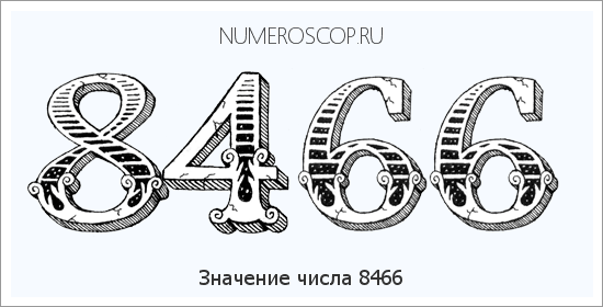 Расшифровка значения числа 8466 по цифрам в нумерологии