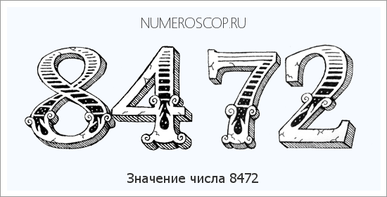 Расшифровка значения числа 8472 по цифрам в нумерологии