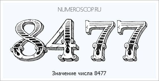 Расшифровка значения числа 8477 по цифрам в нумерологии