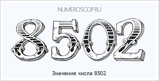 Расшифровка значения числа 8502 по цифрам в нумерологии