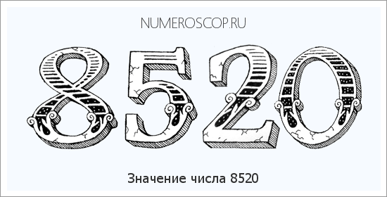 Расшифровка значения числа 8520 по цифрам в нумерологии