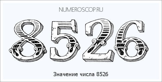 Расшифровка значения числа 8526 по цифрам в нумерологии