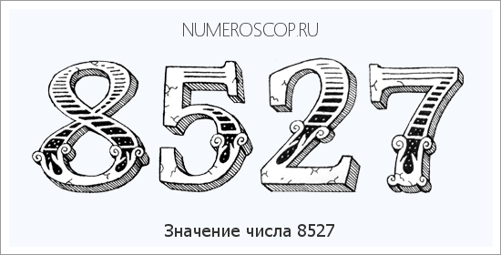 Расшифровка значения числа 8527 по цифрам в нумерологии