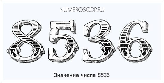 Расшифровка значения числа 8536 по цифрам в нумерологии