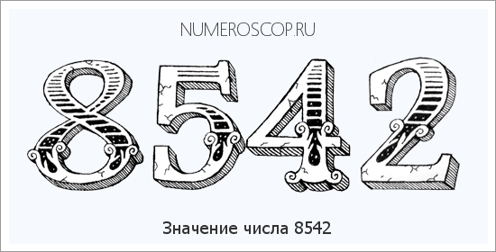 Расшифровка значения числа 8542 по цифрам в нумерологии