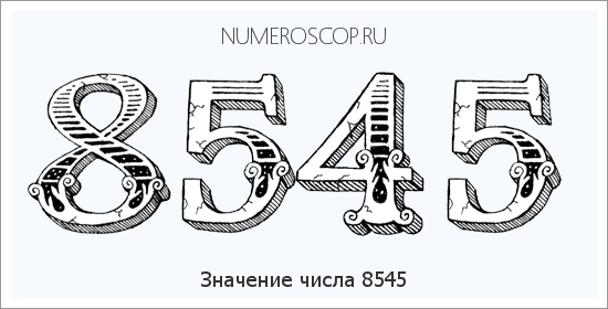 Расшифровка значения числа 8545 по цифрам в нумерологии