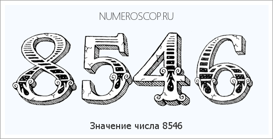 Расшифровка значения числа 8546 по цифрам в нумерологии