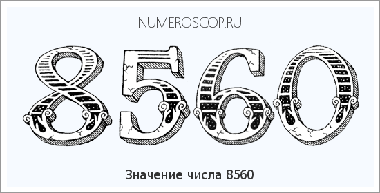 Расшифровка значения числа 8560 по цифрам в нумерологии