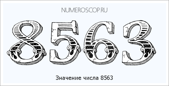 Расшифровка значения числа 8563 по цифрам в нумерологии