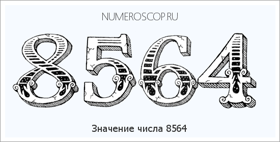 Расшифровка значения числа 8564 по цифрам в нумерологии