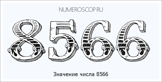 Расшифровка значения числа 8566 по цифрам в нумерологии