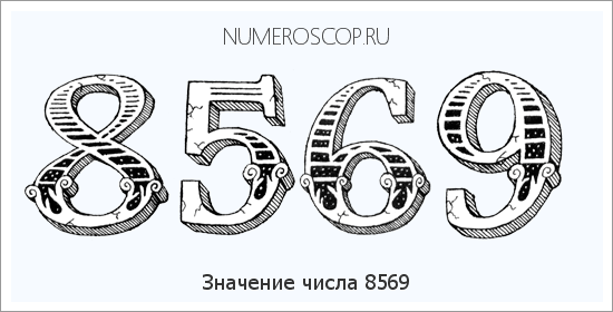 Расшифровка значения числа 8569 по цифрам в нумерологии