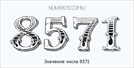 Расшифровка значения числа 8571 по цифрам в нумерологии