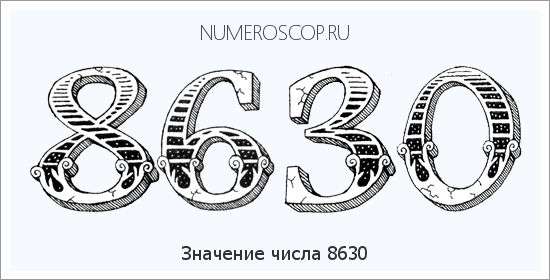 Расшифровка значения числа 8630 по цифрам в нумерологии