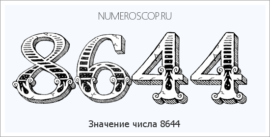 Расшифровка значения числа 8644 по цифрам в нумерологии