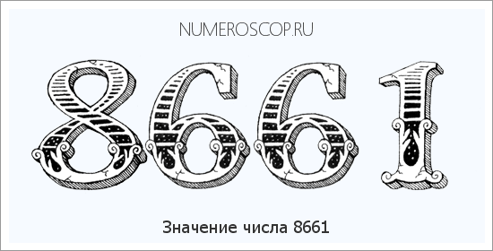 Расшифровка значения числа 8661 по цифрам в нумерологии