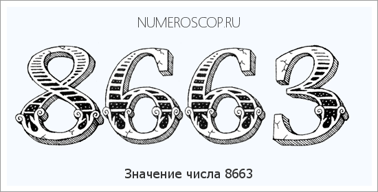 Расшифровка значения числа 8663 по цифрам в нумерологии