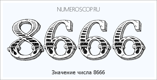 Расшифровка значения числа 8666 по цифрам в нумерологии