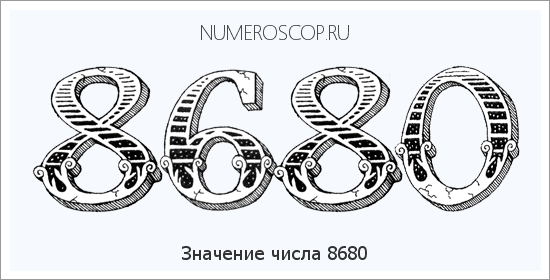 Расшифровка значения числа 8680 по цифрам в нумерологии