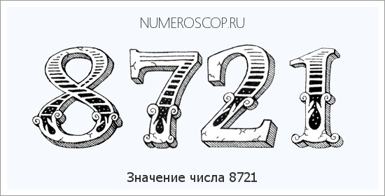 Расшифровка значения числа 8721 по цифрам в нумерологии