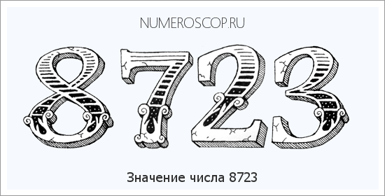Расшифровка значения числа 8723 по цифрам в нумерологии