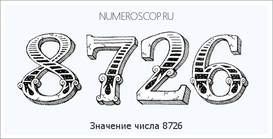 Расшифровка значения числа 8726 по цифрам в нумерологии