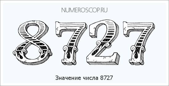 Расшифровка значения числа 8727 по цифрам в нумерологии