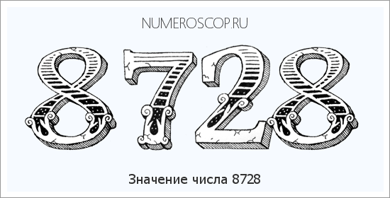 Расшифровка значения числа 8728 по цифрам в нумерологии