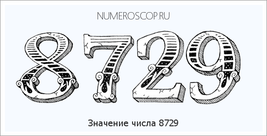 Расшифровка значения числа 8729 по цифрам в нумерологии
