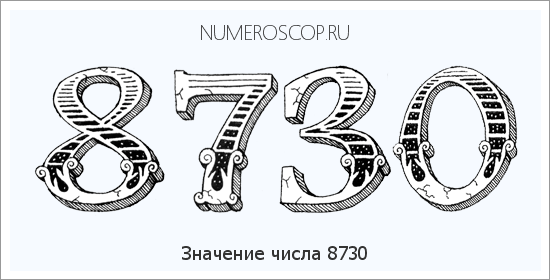 Расшифровка значения числа 8730 по цифрам в нумерологии