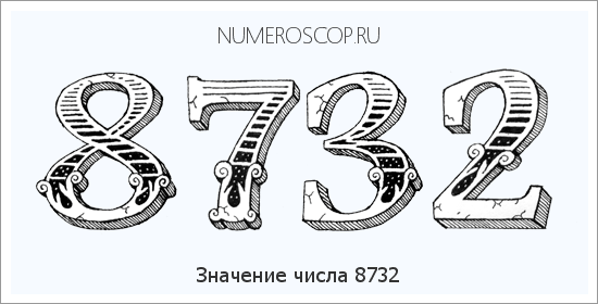 Расшифровка значения числа 8732 по цифрам в нумерологии
