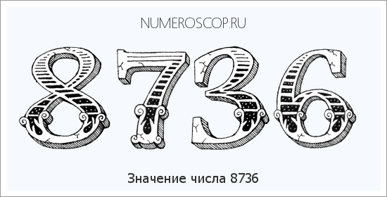 Расшифровка значения числа 8736 по цифрам в нумерологии