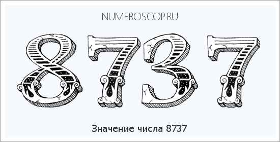 Расшифровка значения числа 8737 по цифрам в нумерологии