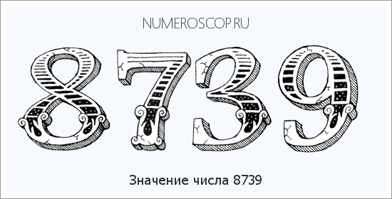 Расшифровка значения числа 8739 по цифрам в нумерологии