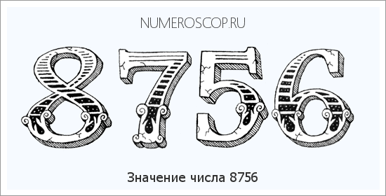 Расшифровка значения числа 8756 по цифрам в нумерологии