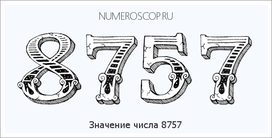 Расшифровка значения числа 8757 по цифрам в нумерологии
