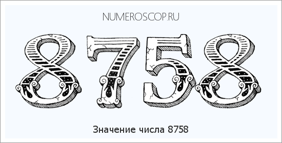 Расшифровка значения числа 8758 по цифрам в нумерологии