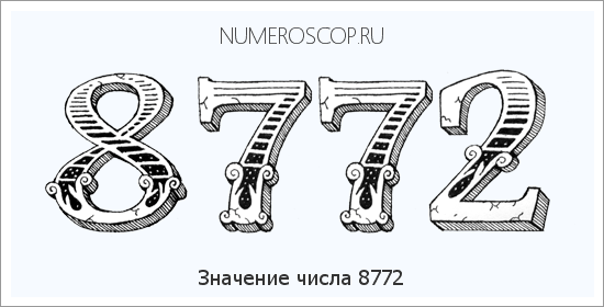 Расшифровка значения числа 8772 по цифрам в нумерологии