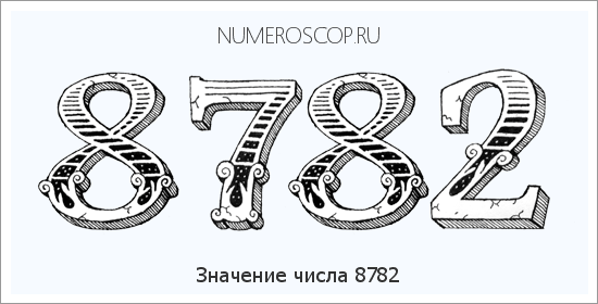 Расшифровка значения числа 8782 по цифрам в нумерологии