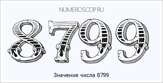Расшифровка значения числа 8799 по цифрам в нумерологии