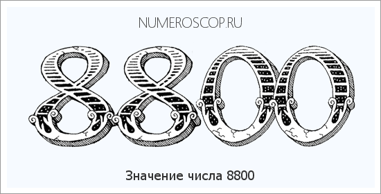 Расшифровка значения числа 8800 по цифрам в нумерологии