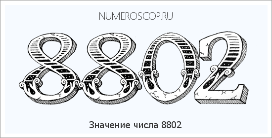 Расшифровка значения числа 8802 по цифрам в нумерологии