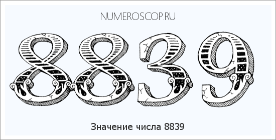 Расшифровка значения числа 8839 по цифрам в нумерологии