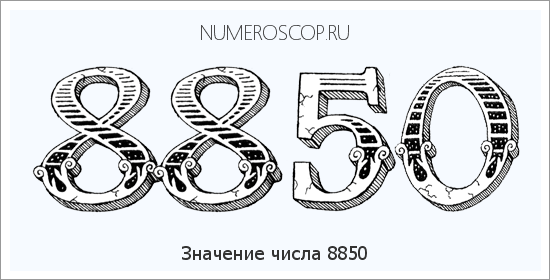Расшифровка значения числа 8850 по цифрам в нумерологии