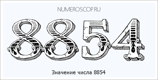 Расшифровка значения числа 8854 по цифрам в нумерологии