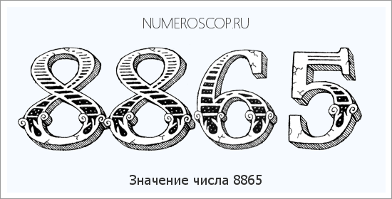 Расшифровка значения числа 8865 по цифрам в нумерологии