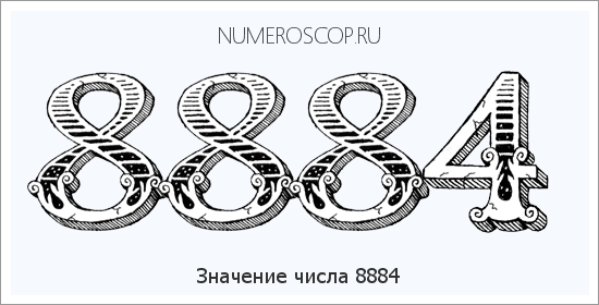 Расшифровка значения числа 8884 по цифрам в нумерологии