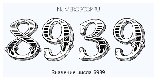 Расшифровка значения числа 8939 по цифрам в нумерологии